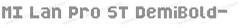 MI Lan Pro ST DemiBold字体转换